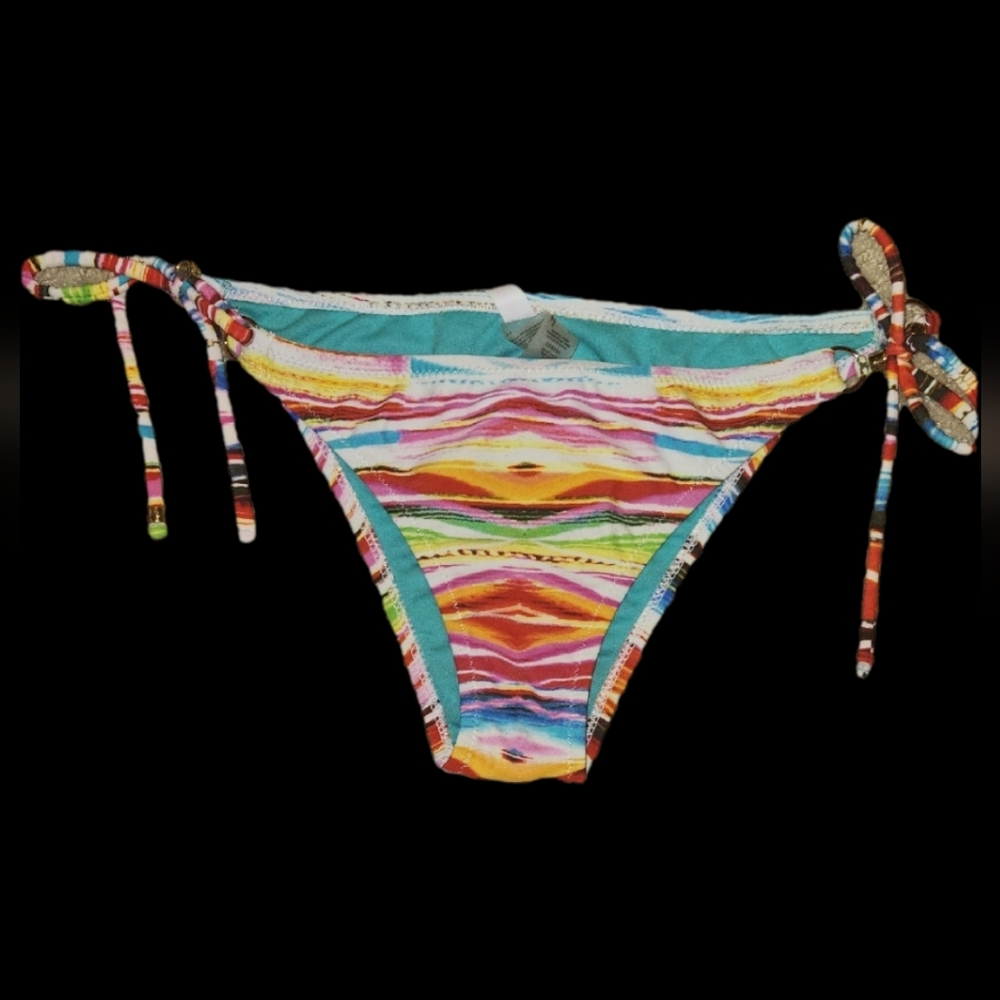 Raisins Multicolor Strips Bikini Bottom Size M
